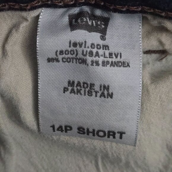 Women's Petite Levi's Perfectly Slimming Boot Cut 512 Jeans Size 14P Short - Picture 10 of 10